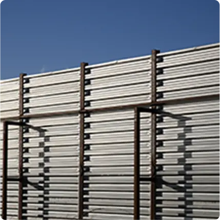 目隠しフェンス施工例を表す画像