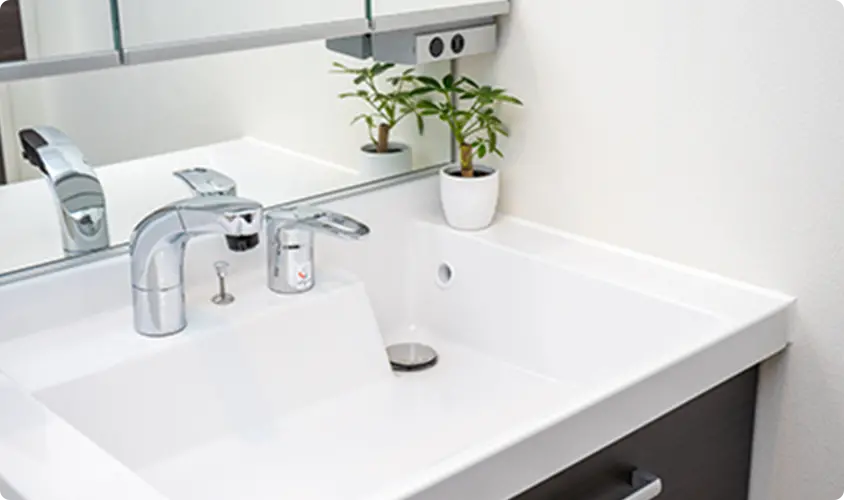 施工方法07：洗面台交換を表す画像